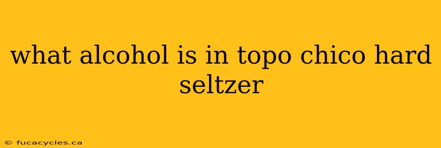 what alcohol is in topo chico hard seltzer