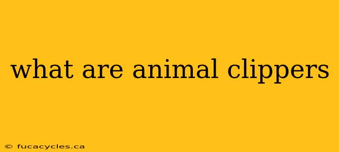 what are animal clippers