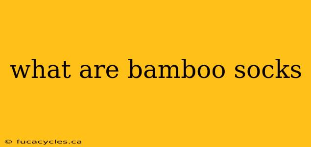 what are bamboo socks