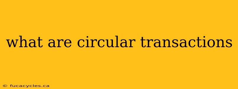 what are circular transactions