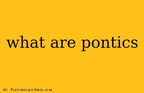 what are pontics