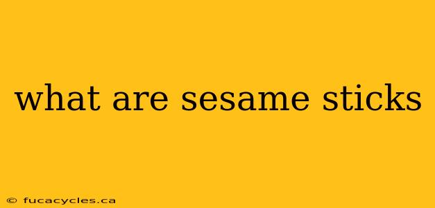 what are sesame sticks