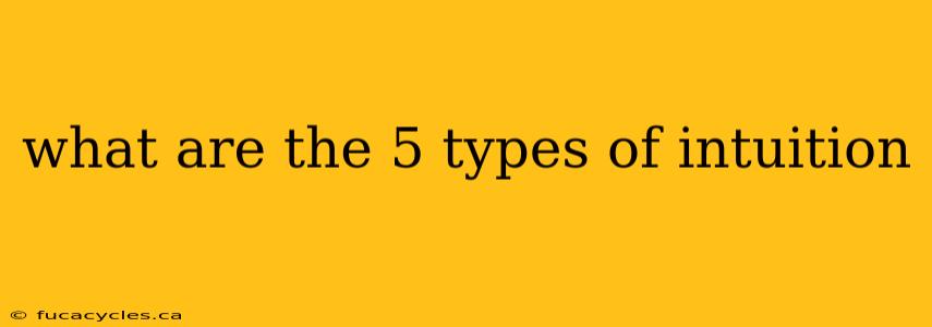 what are the 5 types of intuition