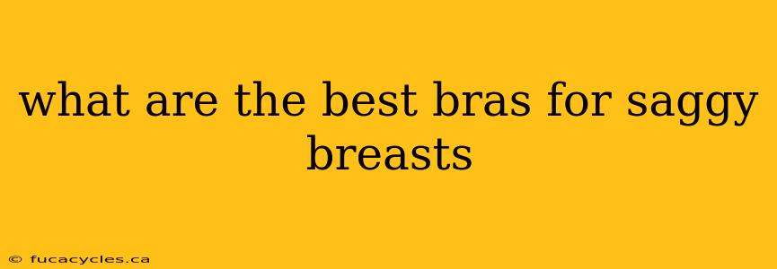 what are the best bras for saggy breasts