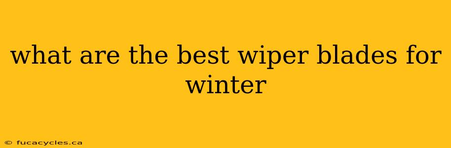 what are the best wiper blades for winter