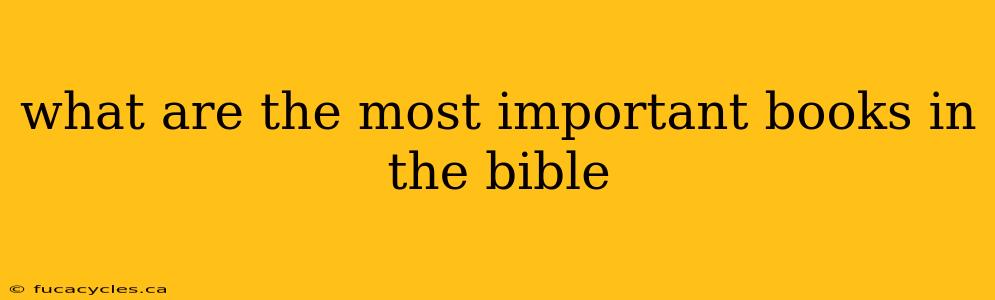 what are the most important books in the bible