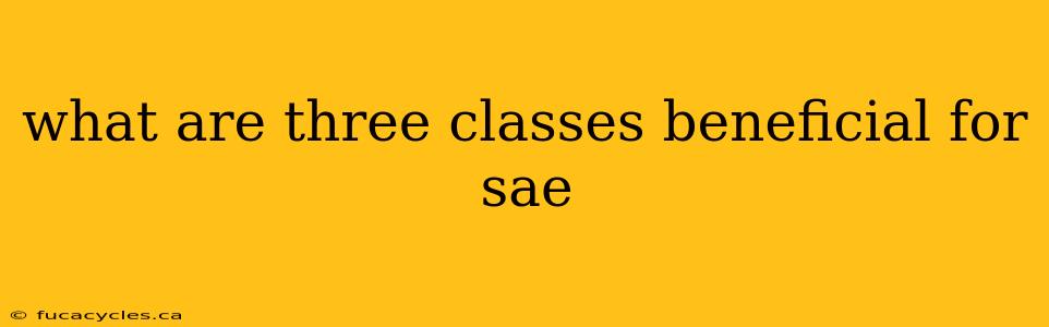 what are three classes beneficial for sae