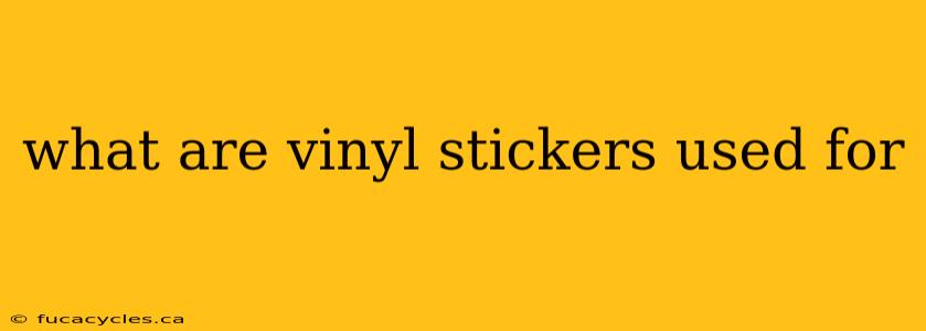 what are vinyl stickers used for