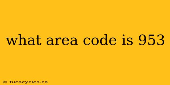 what area code is 953