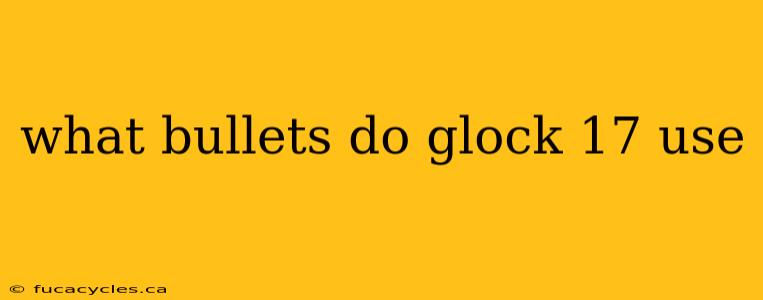 what bullets do glock 17 use