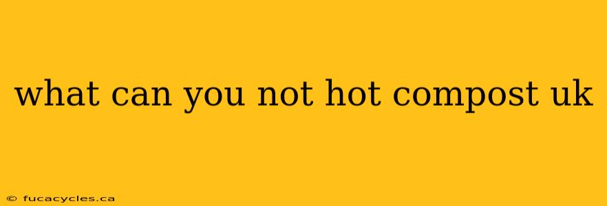 what can you not hot compost uk