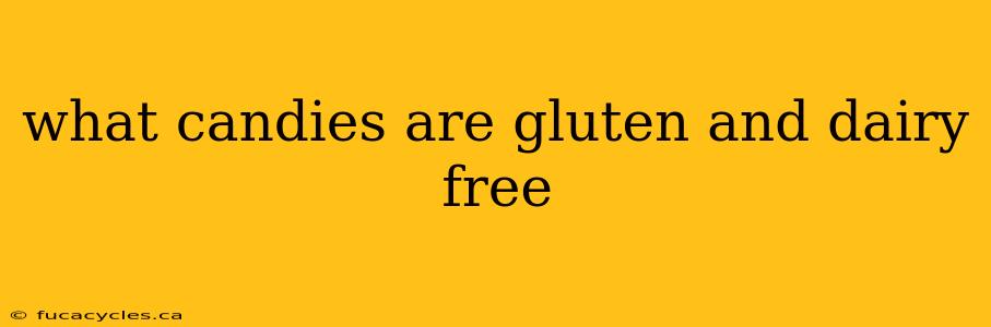 what candies are gluten and dairy free