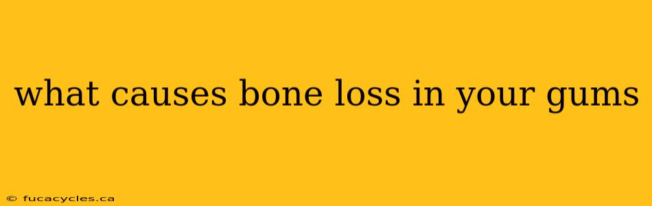 what causes bone loss in your gums