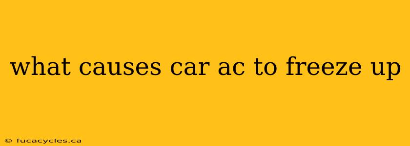 what causes car ac to freeze up