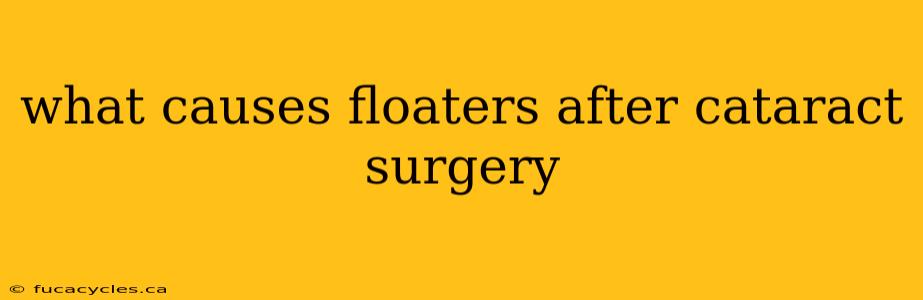 what causes floaters after cataract surgery