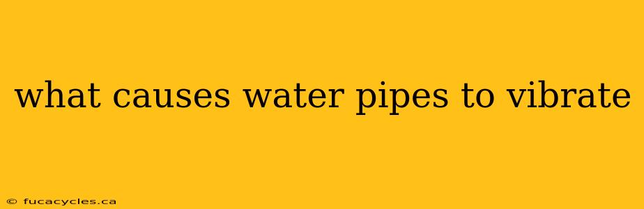 what causes water pipes to vibrate