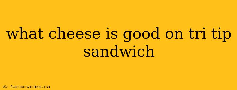 what cheese is good on tri tip sandwich