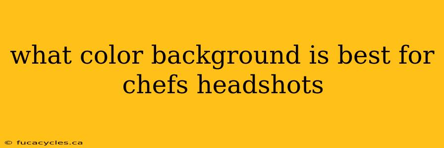 what color background is best for chefs headshots