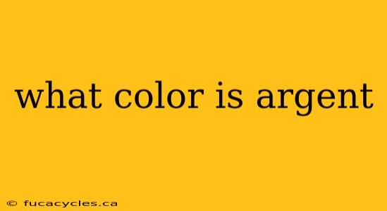 what color is argent