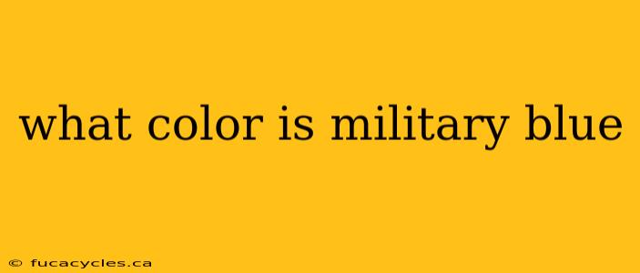 what color is military blue