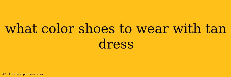 what color shoes to wear with tan dress