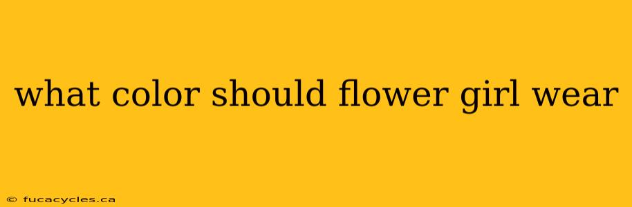 what color should flower girl wear