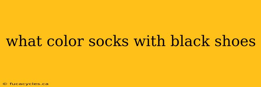 what color socks with black shoes