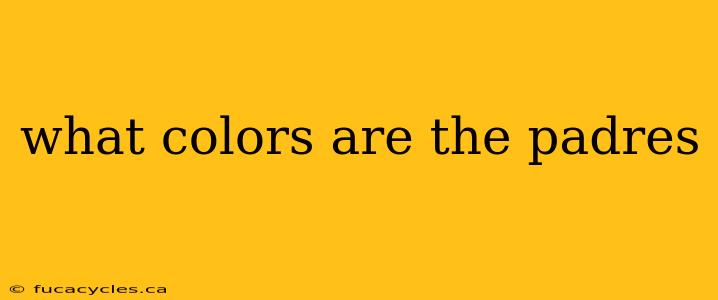 what colors are the padres