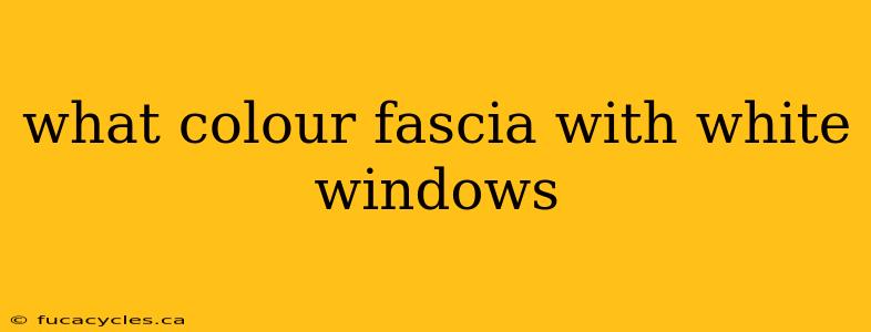 what colour fascia with white windows