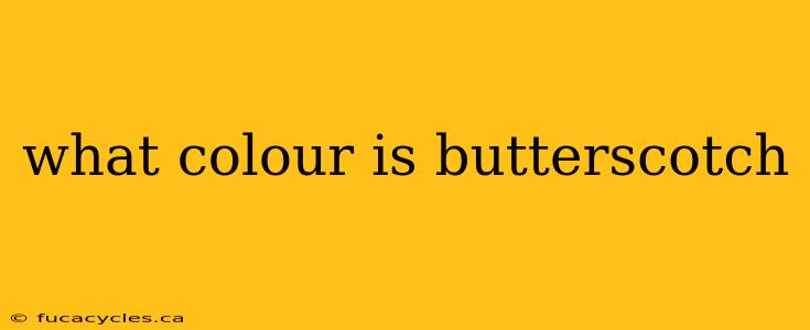 what colour is butterscotch