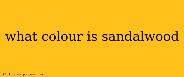 what colour is sandalwood