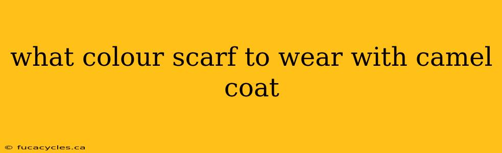 what colour scarf to wear with camel coat