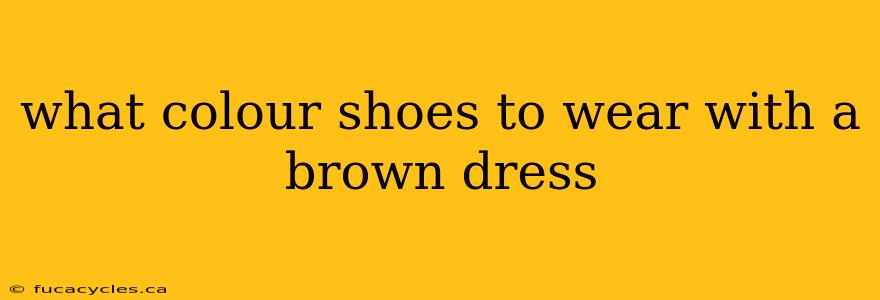 what colour shoes to wear with a brown dress