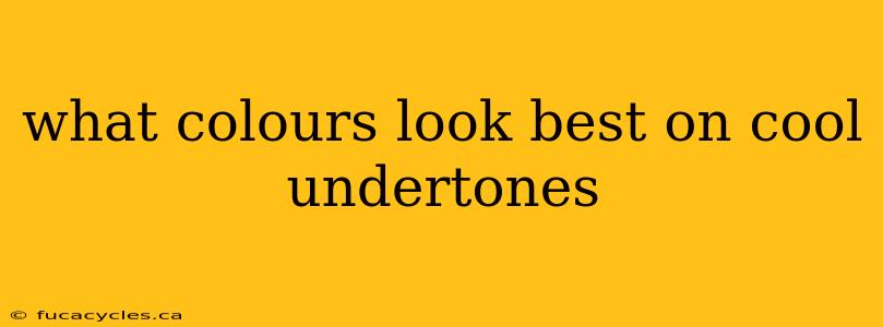 what colours look best on cool undertones