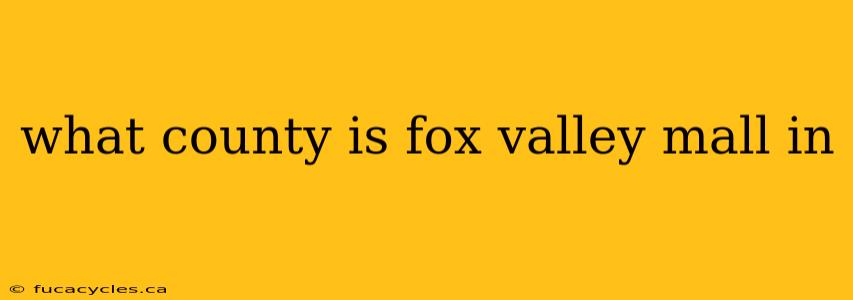 what county is fox valley mall in