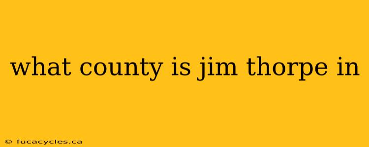 what county is jim thorpe in