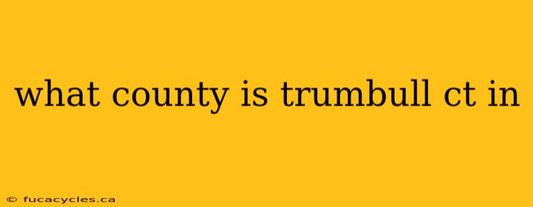 what county is trumbull ct in