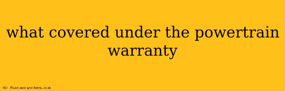 what covered under the powertrain warranty