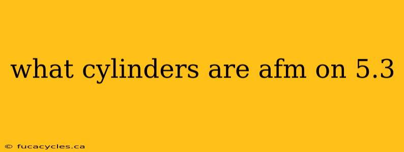 what cylinders are afm on 5.3