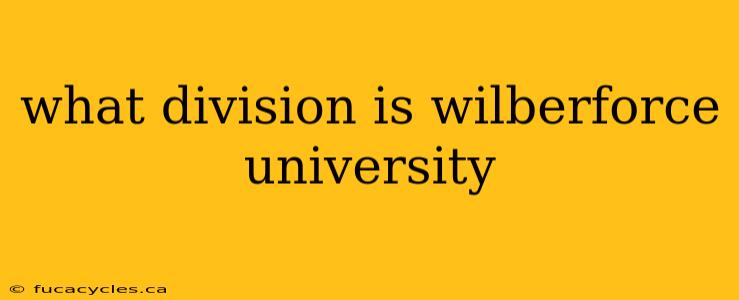 what division is wilberforce university