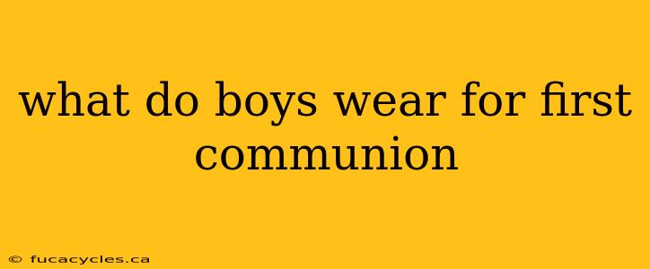 what do boys wear for first communion