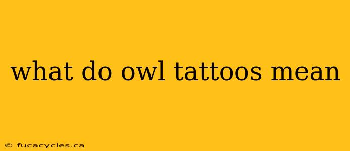 what do owl tattoos mean