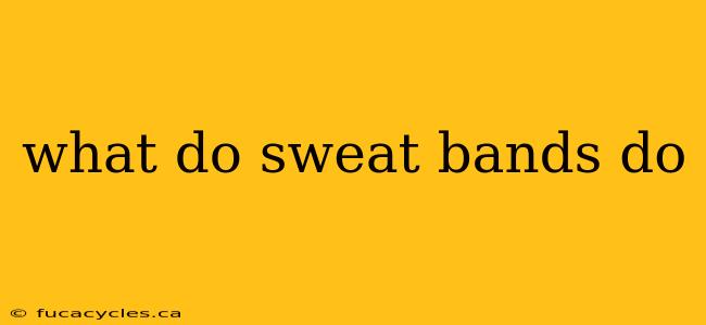 what do sweat bands do