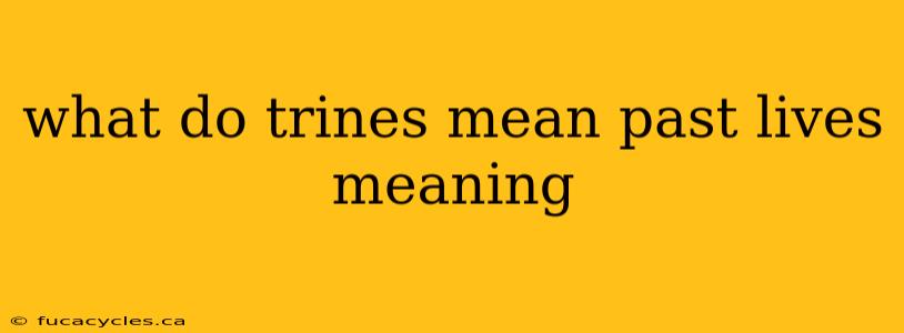 what do trines mean past lives meaning