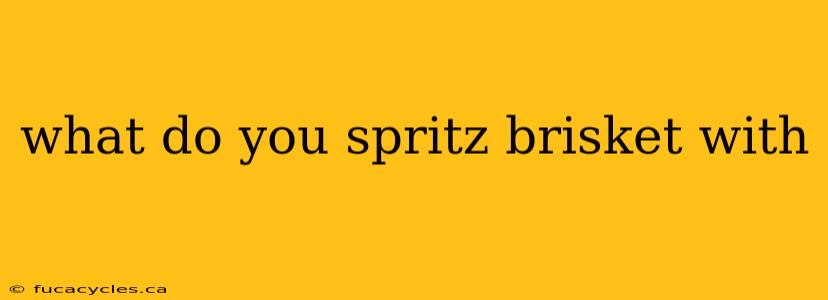 what do you spritz brisket with