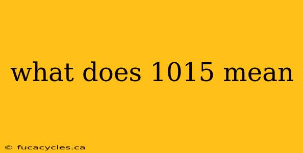 what does 1015 mean