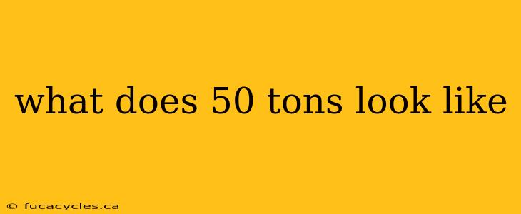 what does 50 tons look like