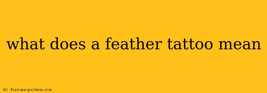 what does a feather tattoo mean