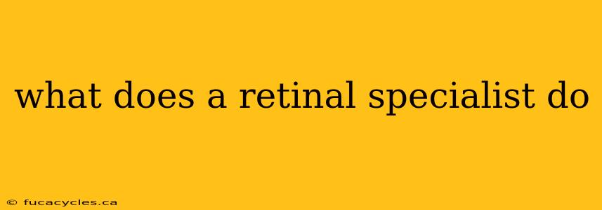 what does a retinal specialist do