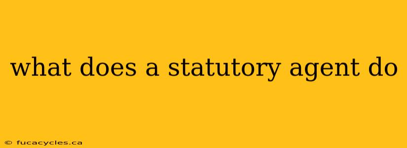 what does a statutory agent do